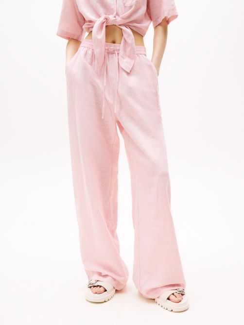 Linen Wide Leg Trousers