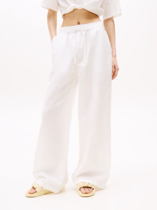 Linen Wide Leg Trousers