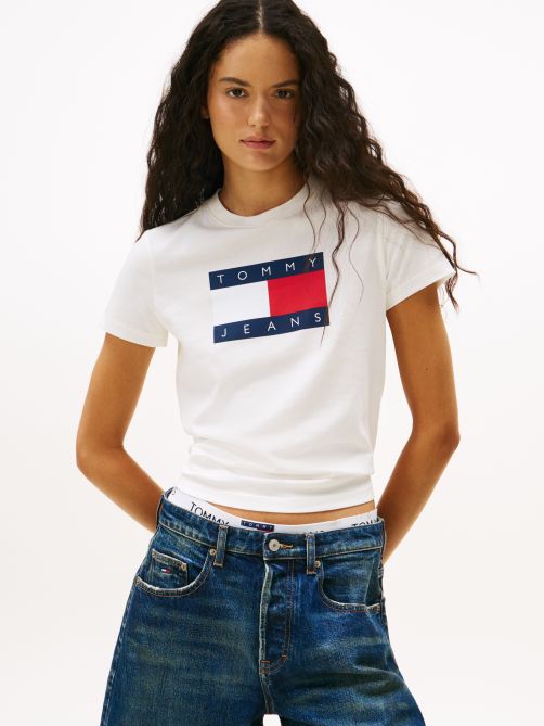 Tommy Flag Badge Jersey T-Shirt