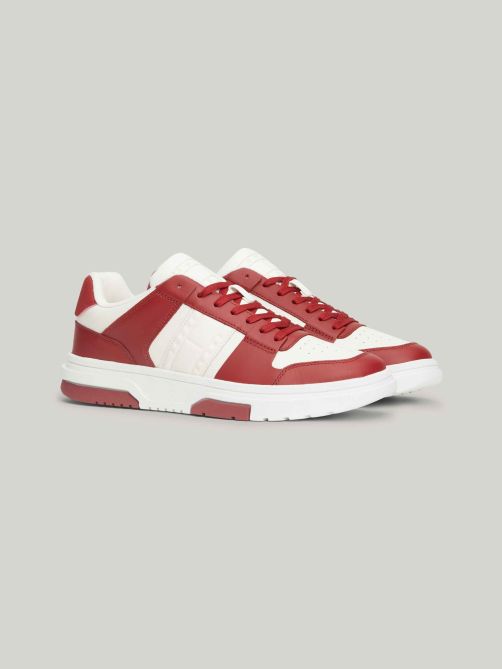 حذاء سنيكرز جلد بألوان متناسقة