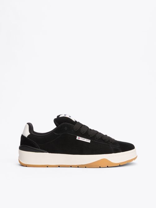 Suede Textured Midsole Trainers