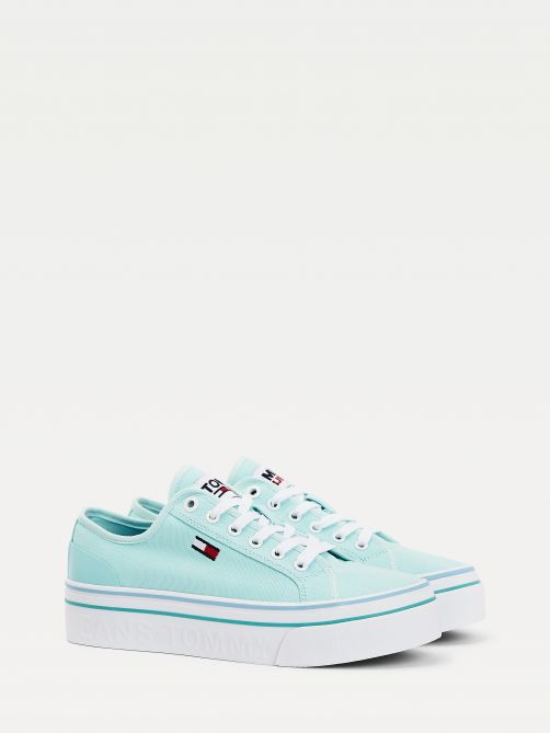 Tommy Hilfiger | Canvas Flatform Trainers | Tommy Hilfiger