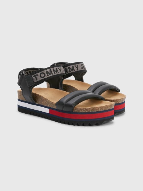 Tommy Hilfiger + Chunky Sole Hook and Loop Strap Sandals