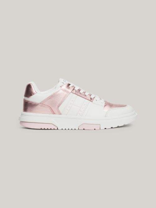 The Brooklyn Metallic Leather Trainers