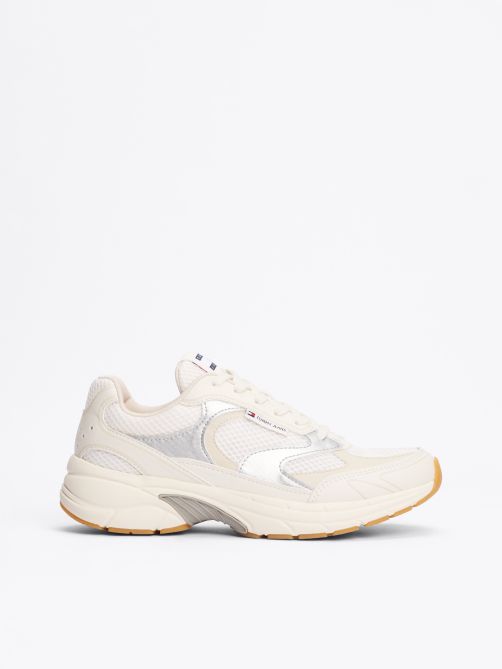 Metallic Contrast Trainers