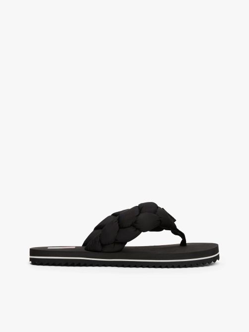 Braided Strap Serrated Flip-Flops