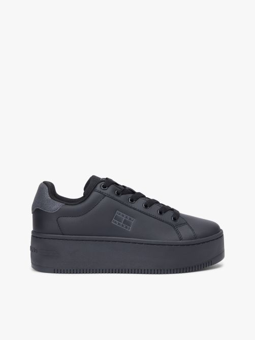 Essential Logo Platform Trainers with Leather