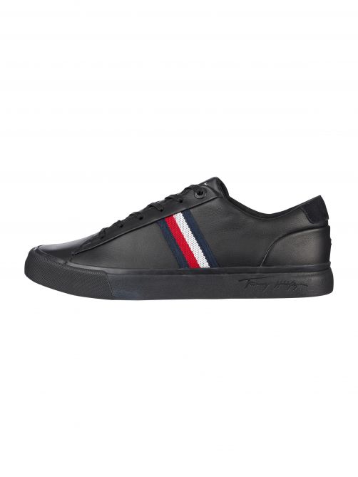Tommy Hilfiger | Signature Tape Leather Trainers | Tommy Hilfiger