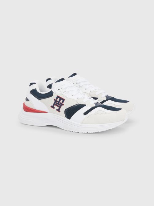 TH Modern Monogram Mixed Panel Trainers | Tommy Hilfiger