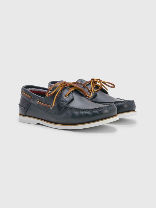 Navy blue boat shoes mens online