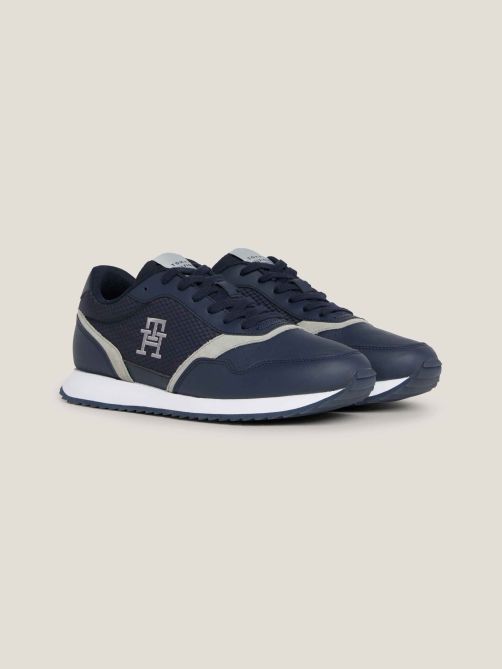 Leather TH Monogram Runner Trainers