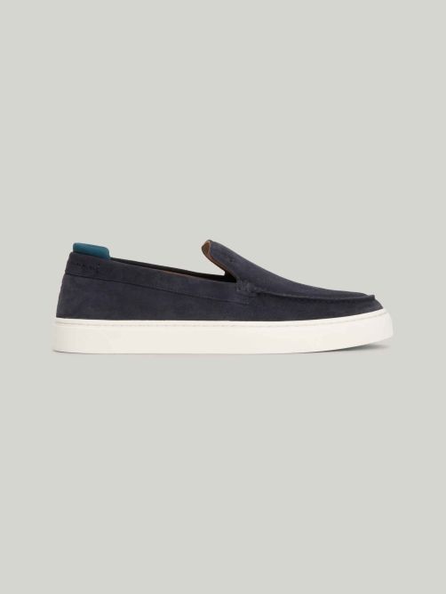 Suede Debossed Logo Loafer Trainers