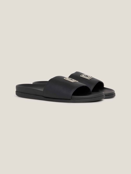 Rubber Patch TH Monogram Leather Sandals