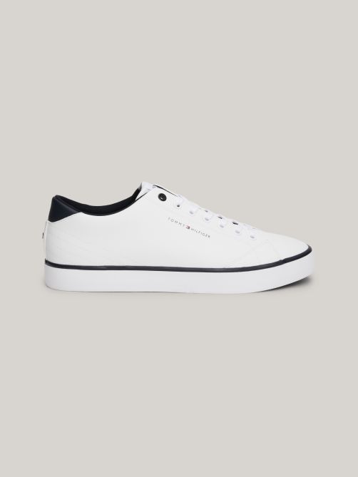 Essential Leather Logo Flatform Trainers