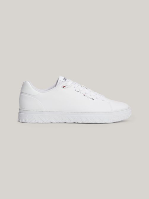TH Monogram Leather Court Trainers