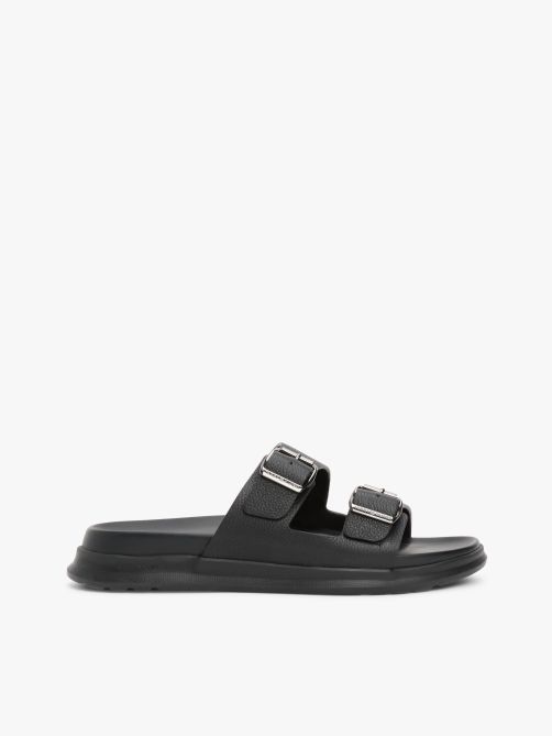 Leather Buckle Strap Sandals