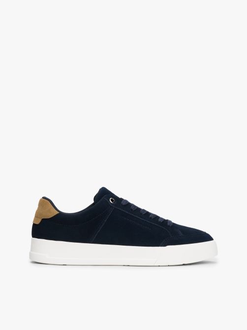 Suede Chunky Sole Court Trainers