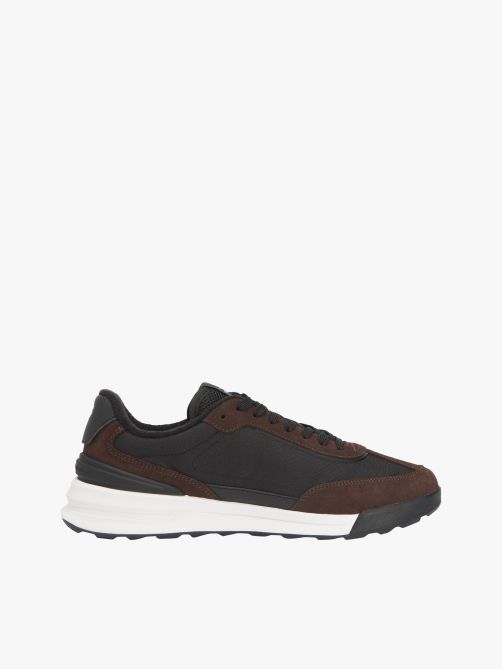 حذاء سنيكرز شمواه من نسيج مختلط بنعل مدبب