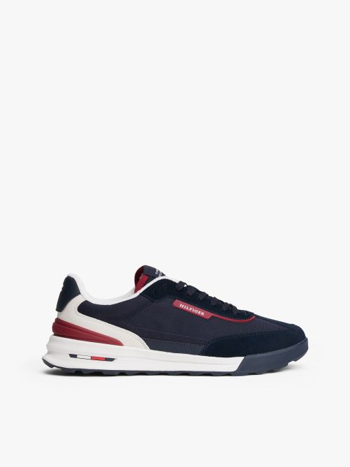 حذاء سنيكرز شمواه من نسيج مختلط بنعل مدبب