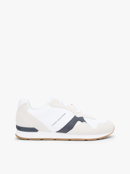 Suede Mixed Texture Trainers