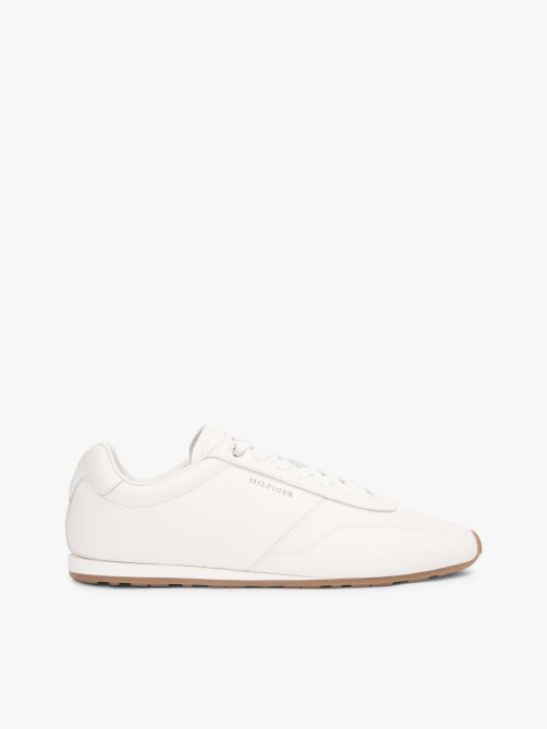 Low Profile Logo Leather Trainers