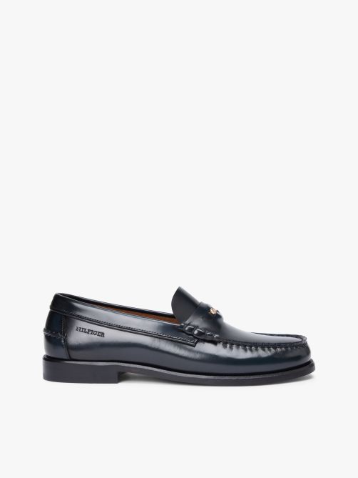 Patent Leather Debossed Loafers
