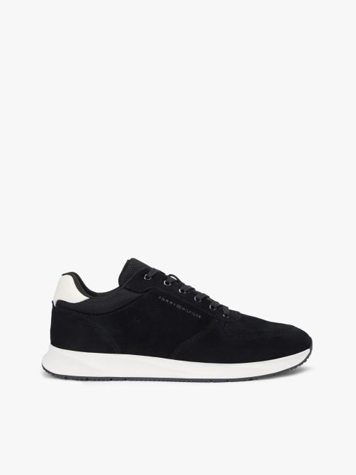 Suede Contrast Heel Trainers