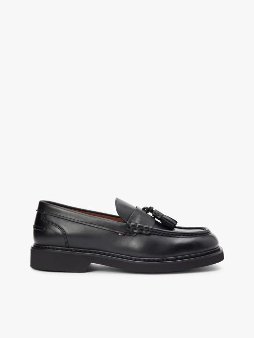 Leather Ultra Lightweight Tassel Strap Loafers
