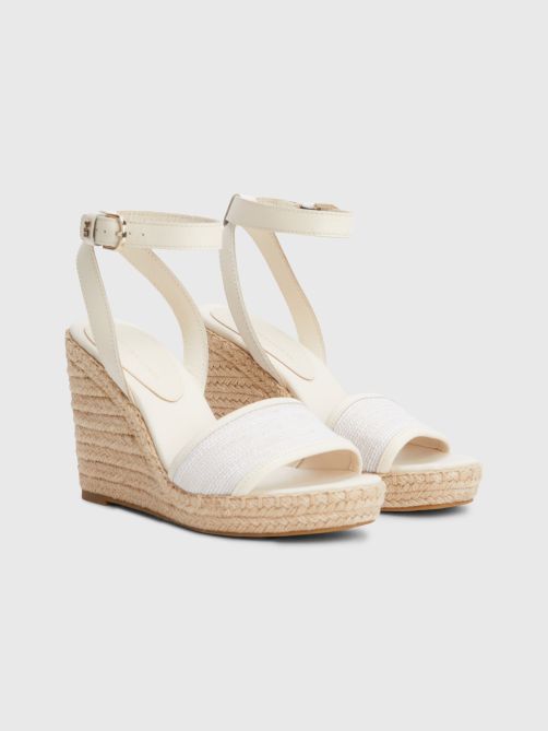 Leather Woven High Wedge Sandals | Tommy Hilfiger