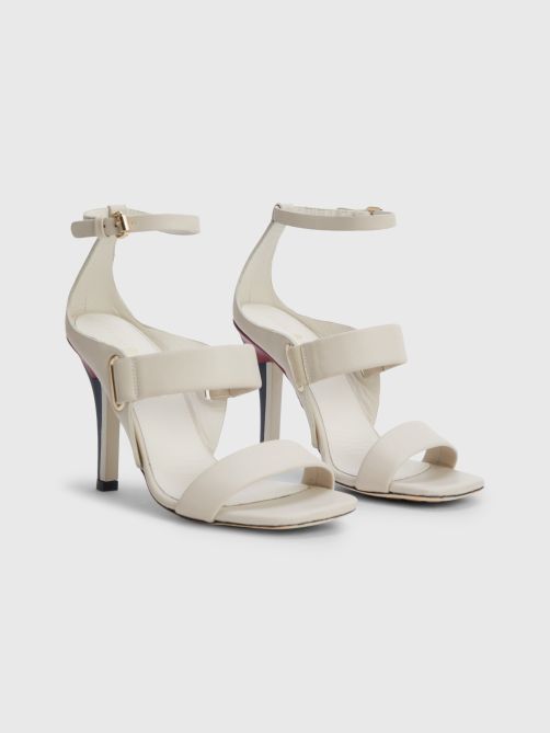 High Heel Signature Colour-Blocked Leather Sandals