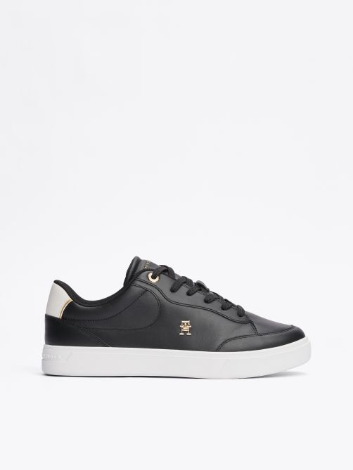 TH Monogram Leather Court Trainers