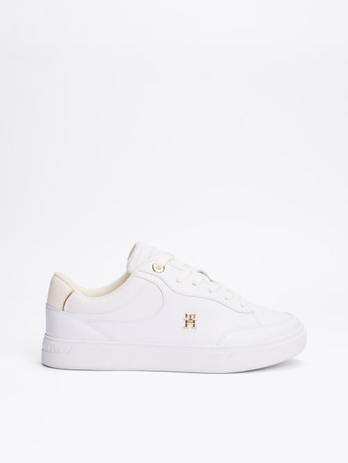 TH Monogram Leather Court Trainers