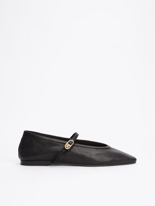 Leather Mary Jane Ballerinas