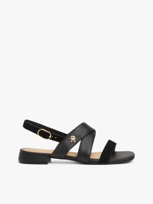 TH Monogram Leather Sandals