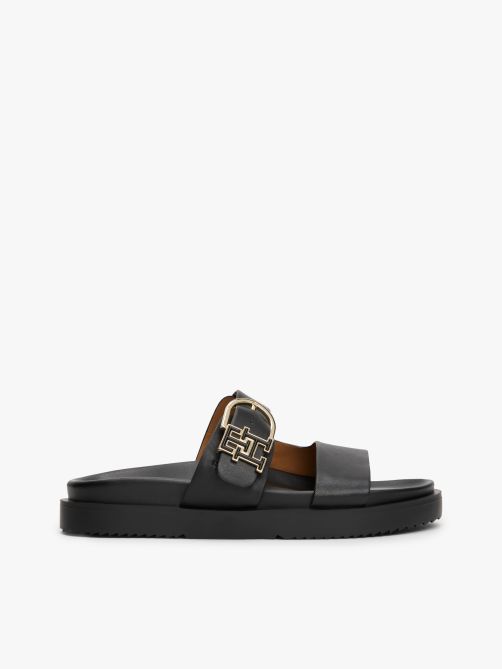 Leather TH Monogram Cleat Sandals