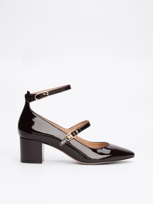 Double Strap Patent Leather Heels