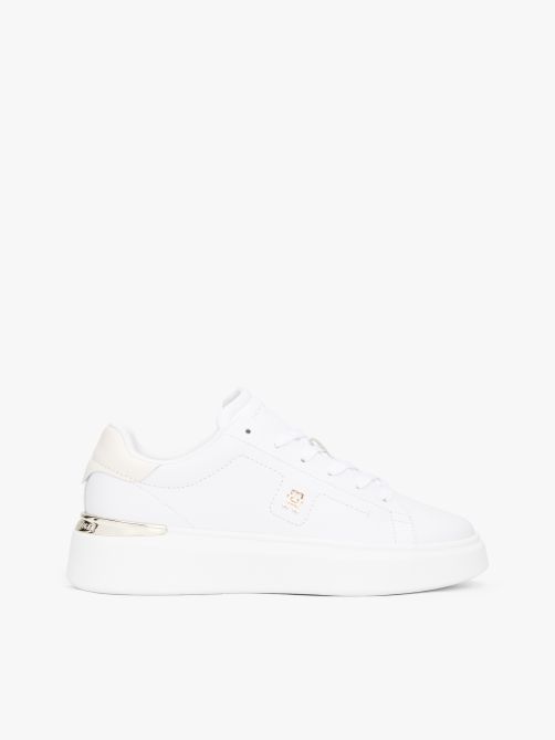 Leather Th Monogram Court Trainers