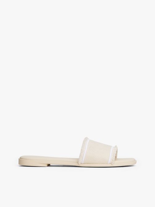 Frayed Canvas Sandals