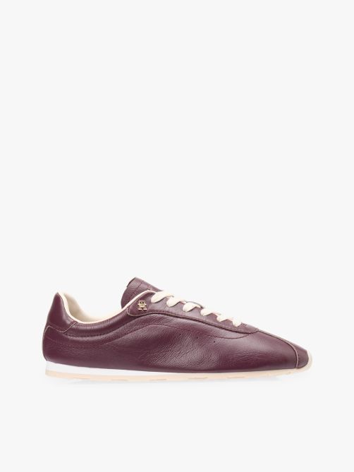 TH Monogram Low Profile Leather Trainers