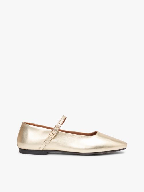 Hilfiger Gold Baller Ballerinas