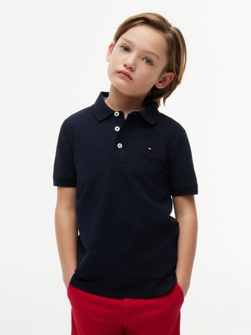 Flag Embroidery Polo T-Shirt