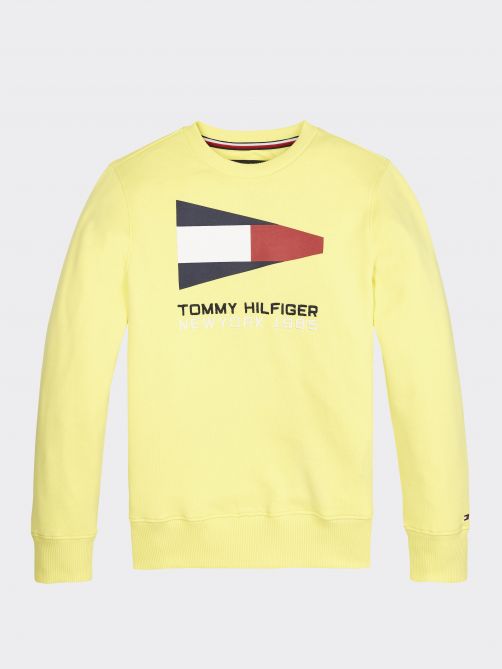 tommy hilfiger logo print sweatshirt