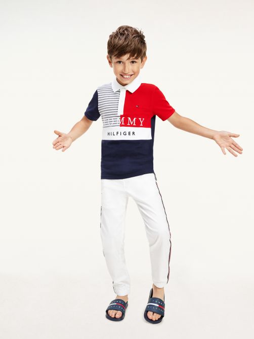 بنطلون قطن عضوي مخطط