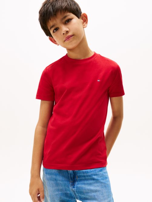 Flag Embroidery Jersey T-Shirt