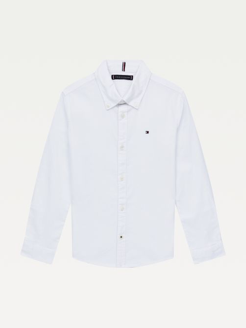 قميص أكسفورد بأكمام طويلة 