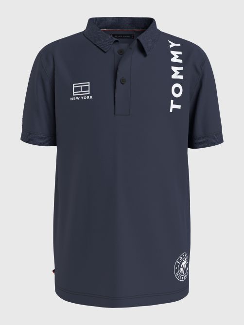 Multi Logo Organic Cotton Polo