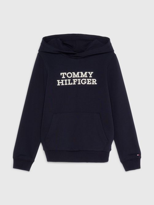 Contrast Logo Terry Hoody