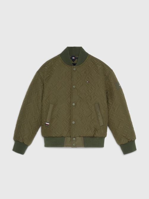 TH Monogram Quilted Bomber Jacket
