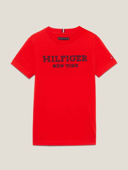 Hilfiger Monotype Embroidery Logo T-Shirt | Tommy Hilfiger Hilfiger Monotype Embroidery Logo T-Shirt | Tommy Hilfiger