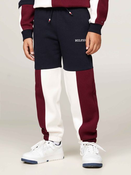 Colour-Blocked Cuffed Joggers